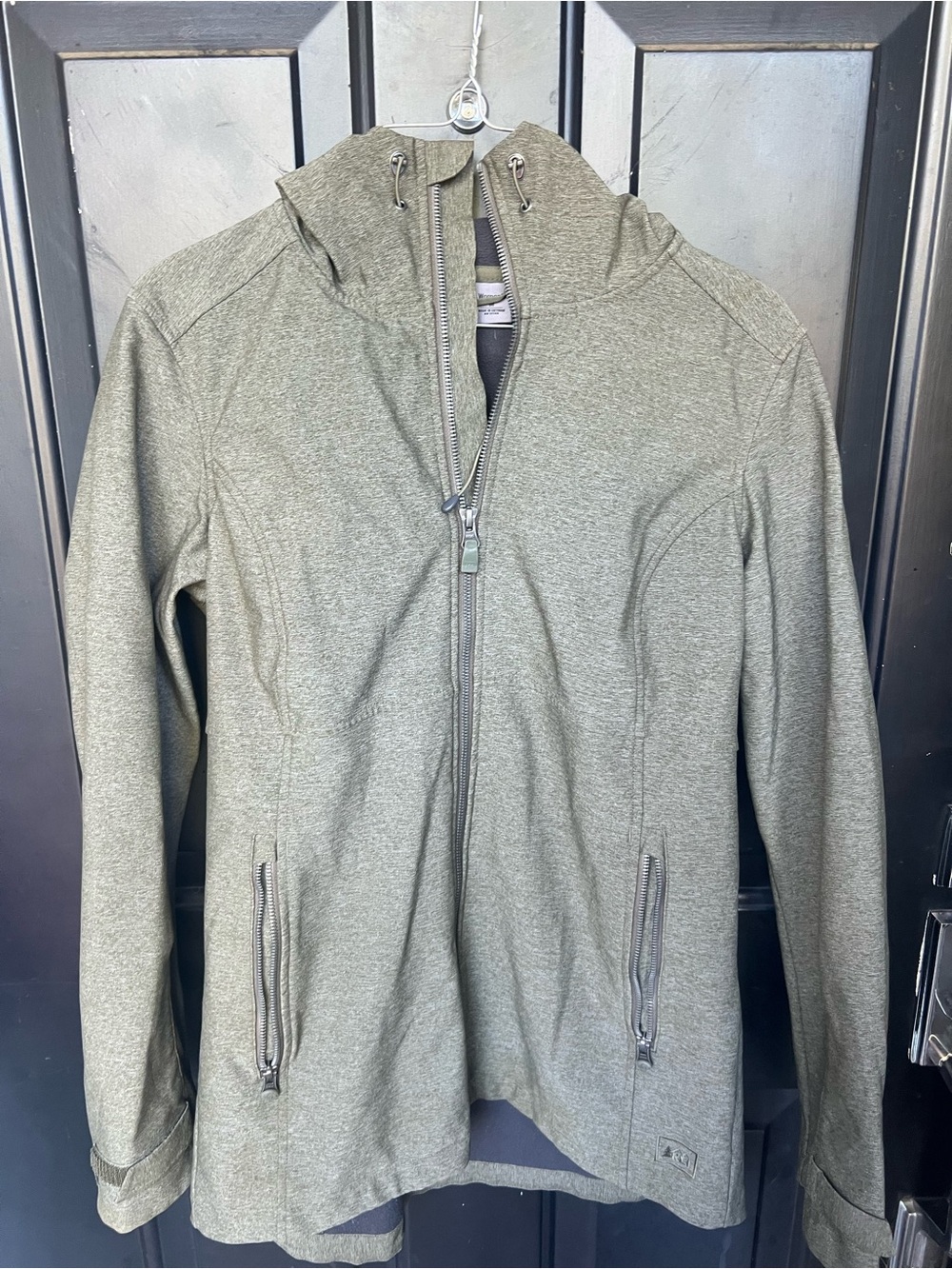 REI Women's Olive Hooded Zip-Up Jacket